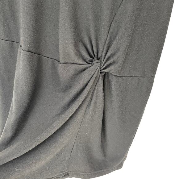 ATHLETA Sweatshirt Womens Small Black Nirvana Twist Front Long-Sleeve Crewneck - Picture 6 of 8